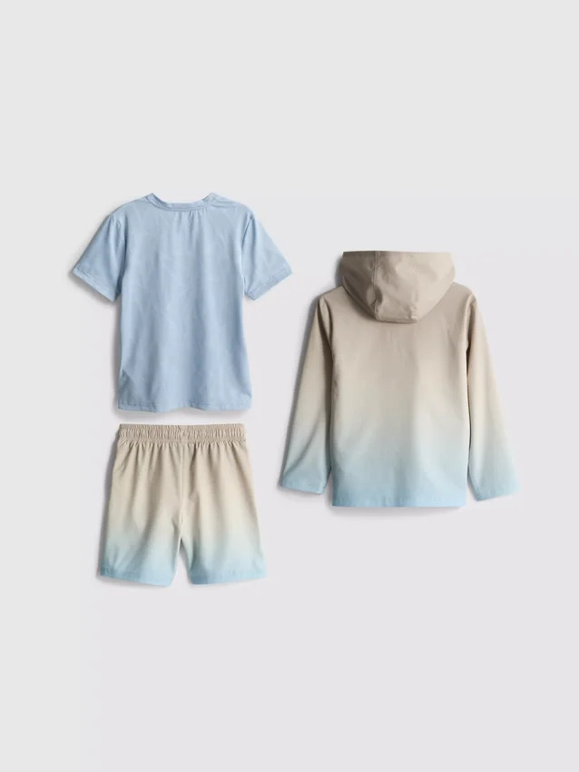 1.5-7yrs | 3-piece active t-shirt, shorts, and hoodie set