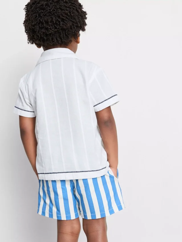 1.5-7yrs | fish embroidered shirt