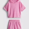 1.5-7yrs | towel hoodie and shorts set