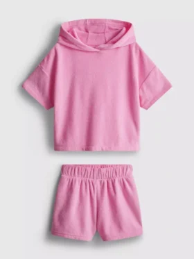 1.5-7yrs | towel hoodie and shorts set