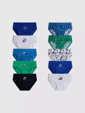 1.5-8yrs | 10pk digger graphic briefs