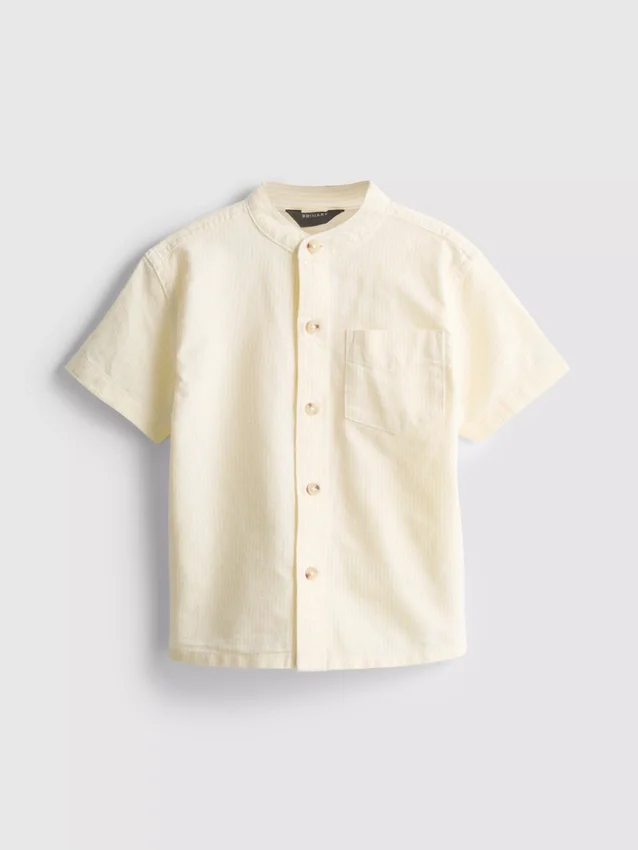 1.5-8yrs | band collar shirt