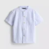 1.5-8yrs | band collar shirt
