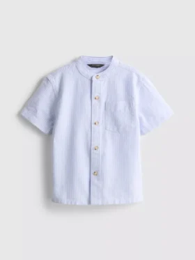 1.5-8yrs | band collar shirt