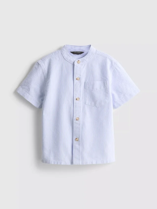 1.5-8yrs | band collar shirt