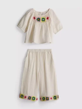 1.5-8yrs | crochet blouse and pants set