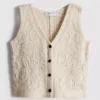 1.5-8yrs | crochet button-front vest