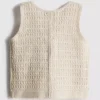 1.5-8yrs | crochet button-front vest