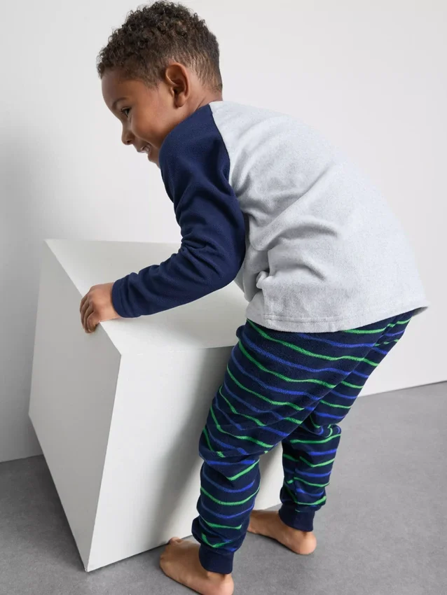 1.5-8yrs | dinosaur graphic fleece pajamas
