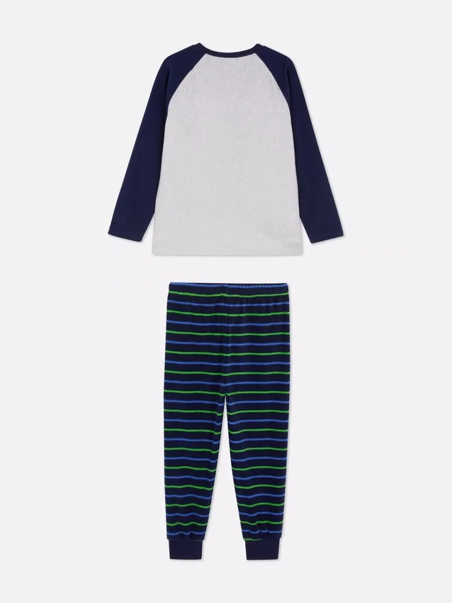 1.5-8yrs | dinosaur graphic fleece pajamas