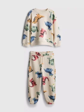 1.5-8yrs | dinosaur graphic sweatshirt and sweatpants set