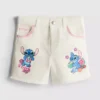 1.5-8yrs | disney's stitch contrast stitch denim shorts