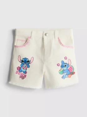 1.5-8yrs | disney's stitch contrast stitch denim shorts