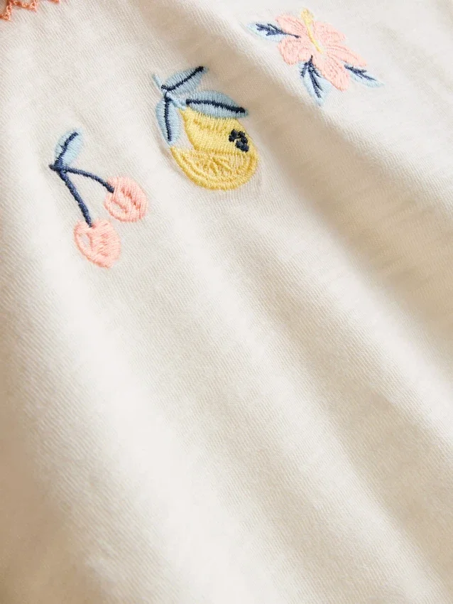 1.5-8yrs | embroidered peplum top and pants set