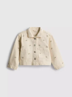 1.5-8yrs | floral embroidered denim jacket