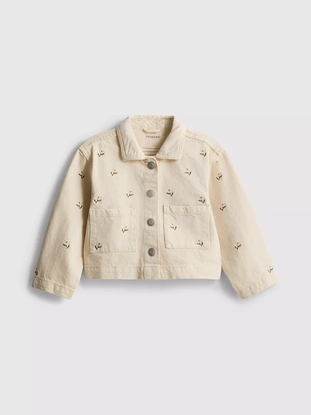 1.5-8yrs | floral embroidered denim jacket