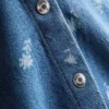 1.5-8yrs | floral sleeveless collared denim dress