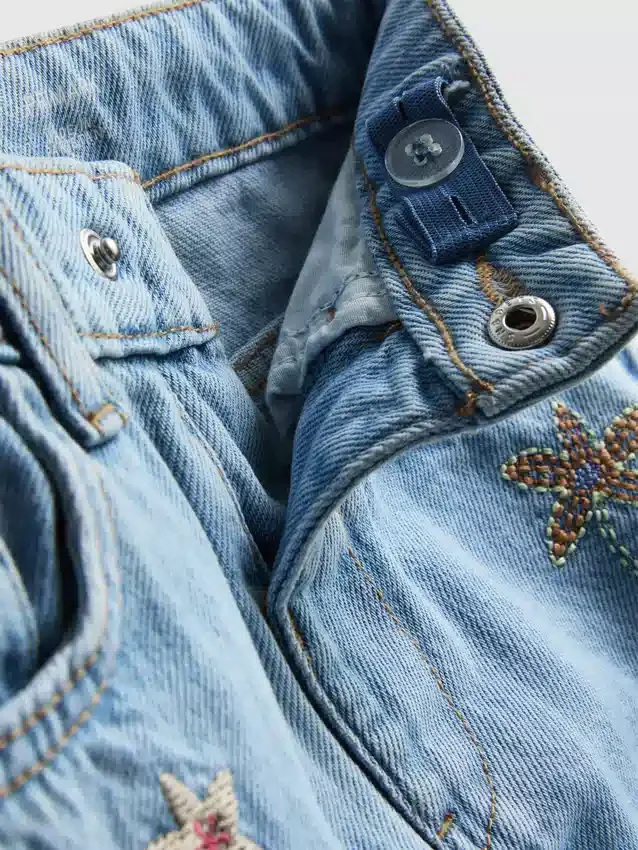 1.5-8yrs | fruit embroidered jeans