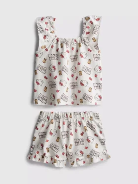 1.5-8yrs | hello kitty blouse and shorts set