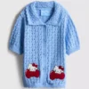 1.5-8yrs | hello kitty collared short-sleeve cardigan