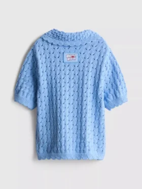 1.5-8yrs | hello kitty collared short-sleeve cardigan