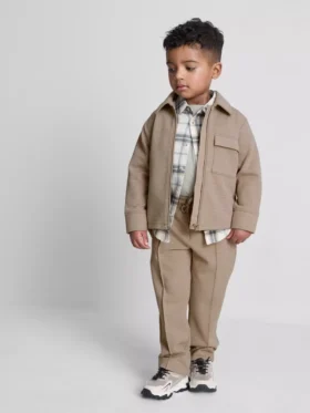 1.5-8yrs | jacquard zip-up jacket and joggers set