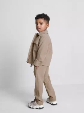 1.5-8yrs | jacquard zip-up jacket and joggers set