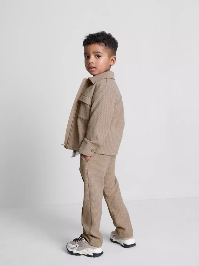 1.5-8yrs | jacquard zip-up jacket and joggers set
