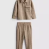 1.5-8yrs | jacquard zip-up jacket and joggers set