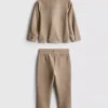 1.5-8yrs | jacquard zip-up jacket and joggers set