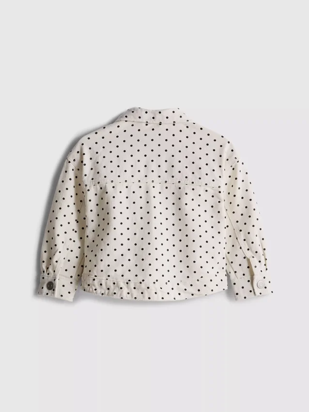 1.5-8yrs | polka dot denim jacket