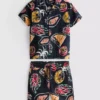 1.5-8yrs | printed shirt and shorts set