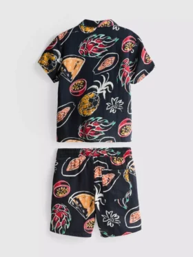 1.5-8yrs | printed shirt and shorts set