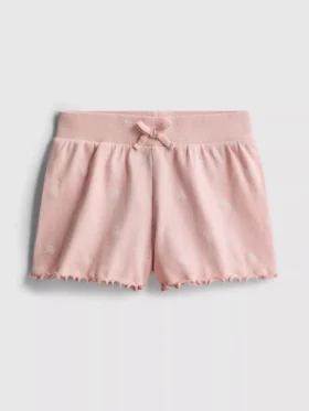 1.5-8yrs | ribbed lettuce trim shorts