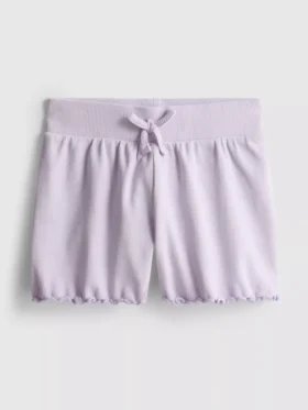 1.5-8yrs | ribbed lettuce trim shorts