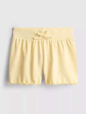 1.5-8yrs | ribbed lettuce trim shorts