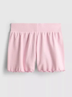 1.5-8yrs | ribbed lettuce trim shorts