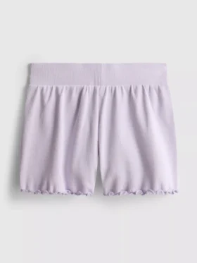 1.5-8yrs | ribbed lettuce trim shorts