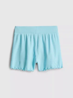 1.5-8yrs | ribbed lettuce trim shorts