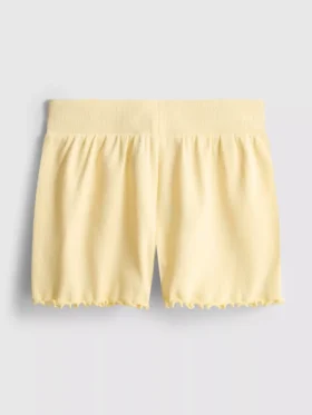 1.5-8yrs | ribbed lettuce trim shorts