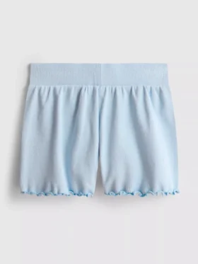 1.5-8yrs | ribbed lettuce trim shorts