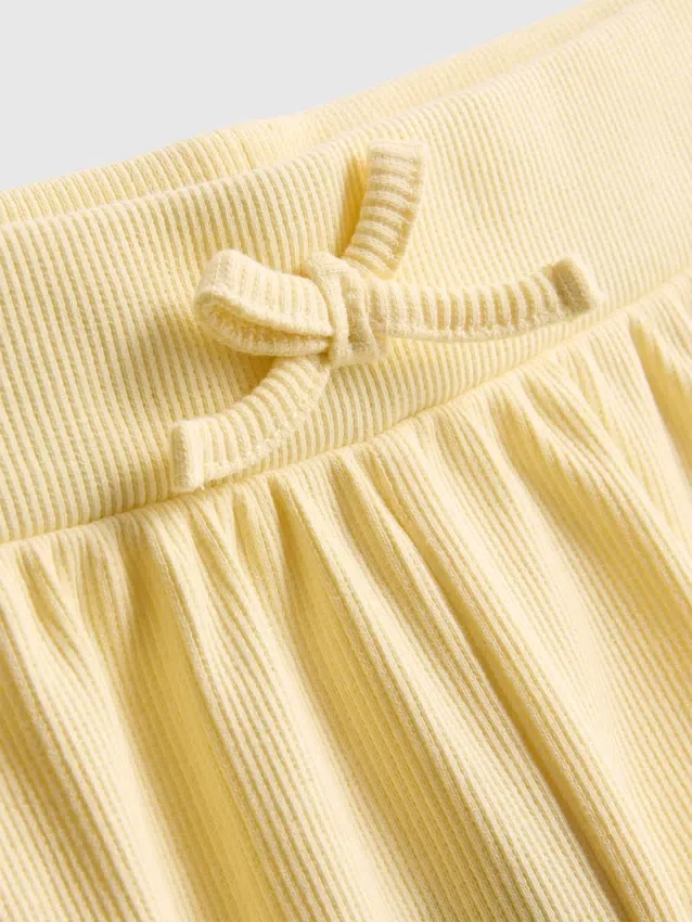1.5-8yrs | ribbed lettuce trim shorts
