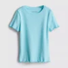 1.5-8yrs | ribbed lettuce trim t-shirt