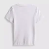 1.5-8yrs | ribbed lettuce trim t-shirt