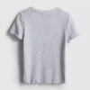 1.5-8yrs | ribbed lettuce trim t-shirt