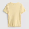 1.5-8yrs | ribbed lettuce trim t-shirt