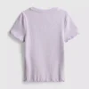 1.5-8yrs | ribbed lettuce trim t-shirt