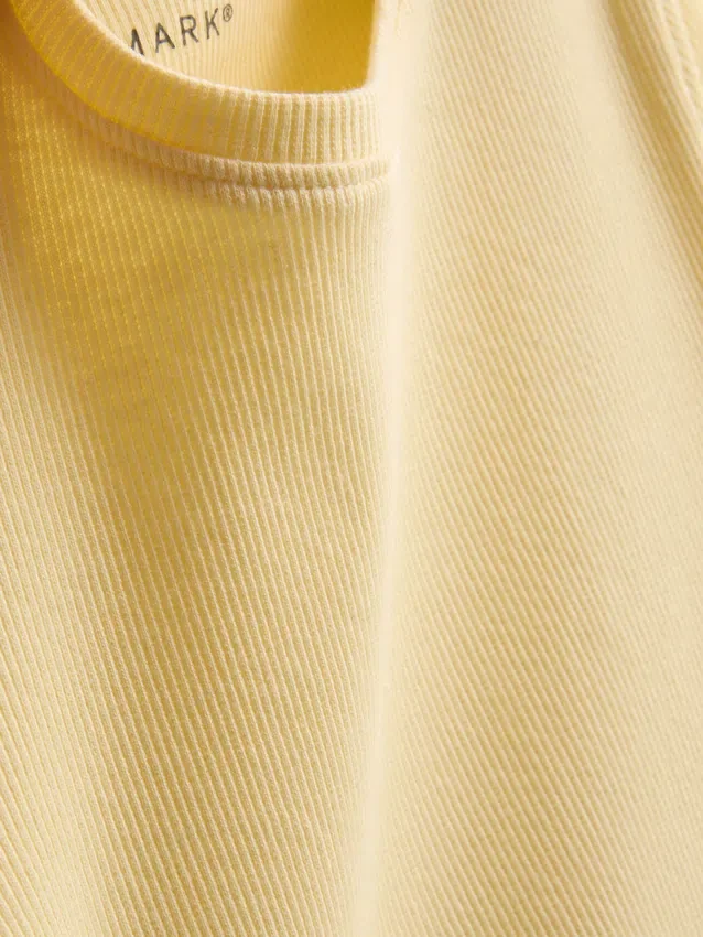1.5-8yrs | ribbed lettuce trim t-shirt