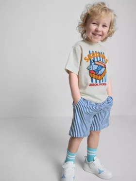 1.5-8yrs | sardine graphic t-shirt and shorts set