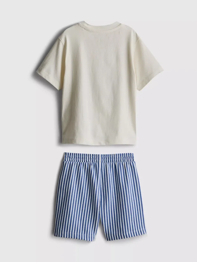 1.5-8yrs | sardine graphic t-shirt and shorts set